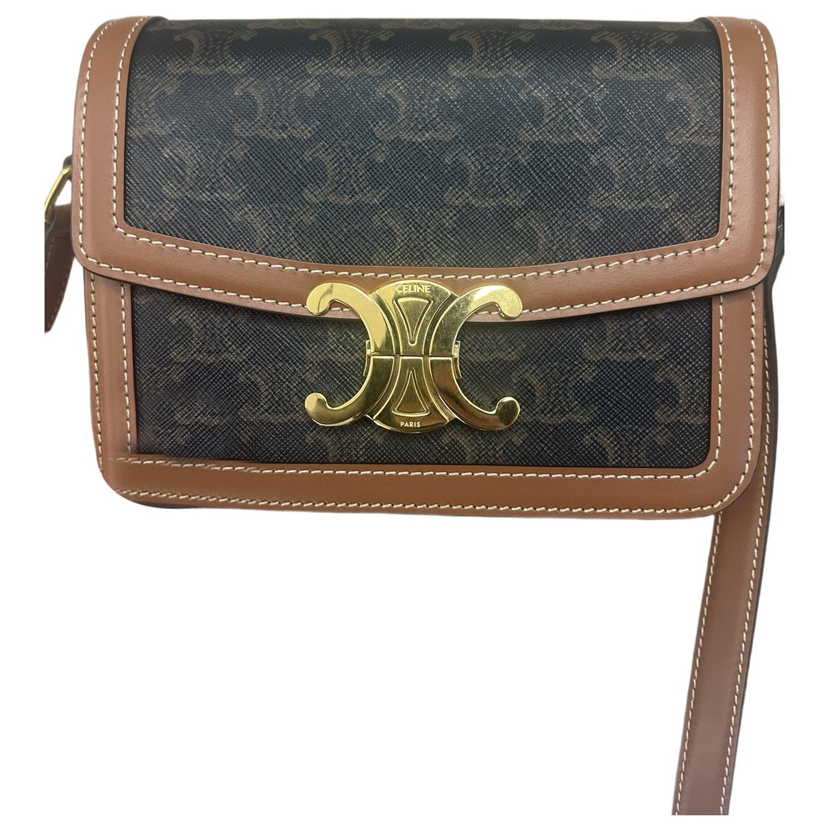 Triomphe leather handbag