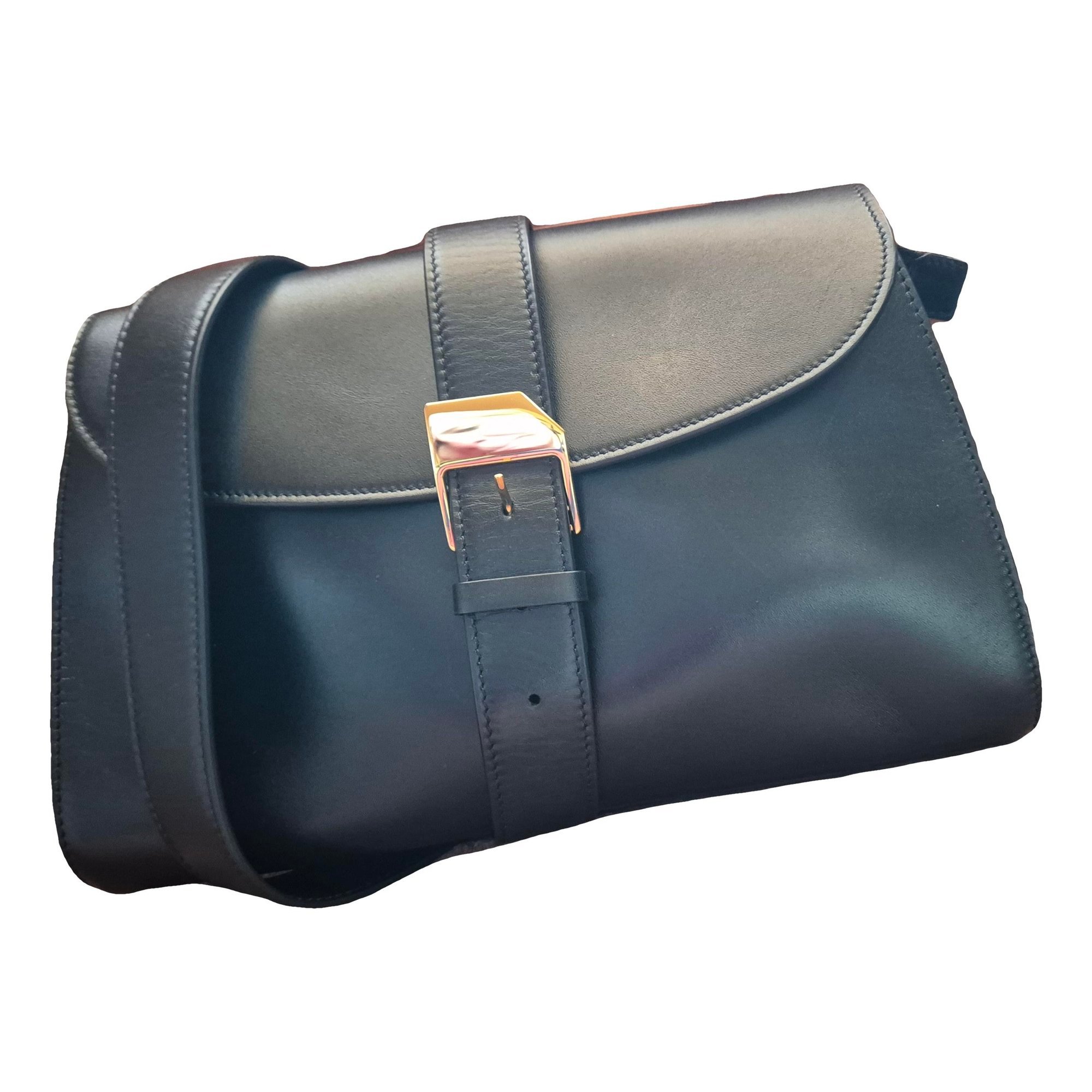 Leather clutch bag