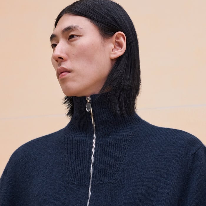 Marine Cashmere "Maillon Chaine d'Ancre" Full-zip Jacket