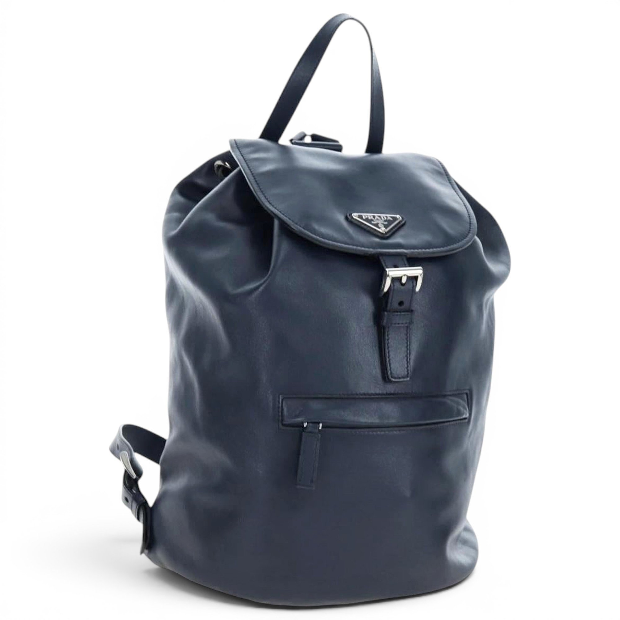 Leather backpack