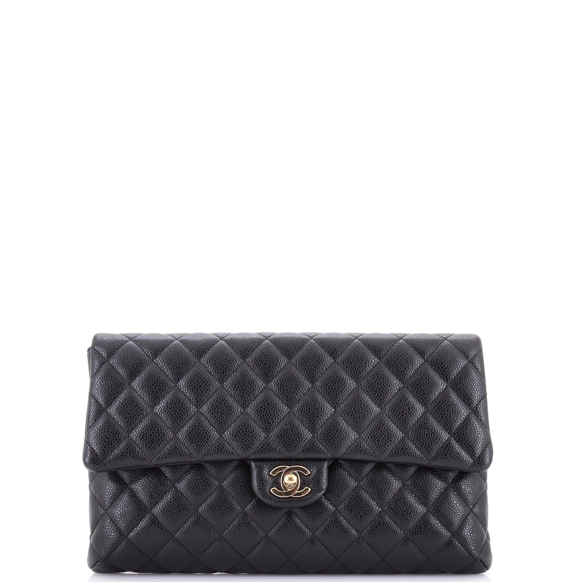 Leather clutch bag