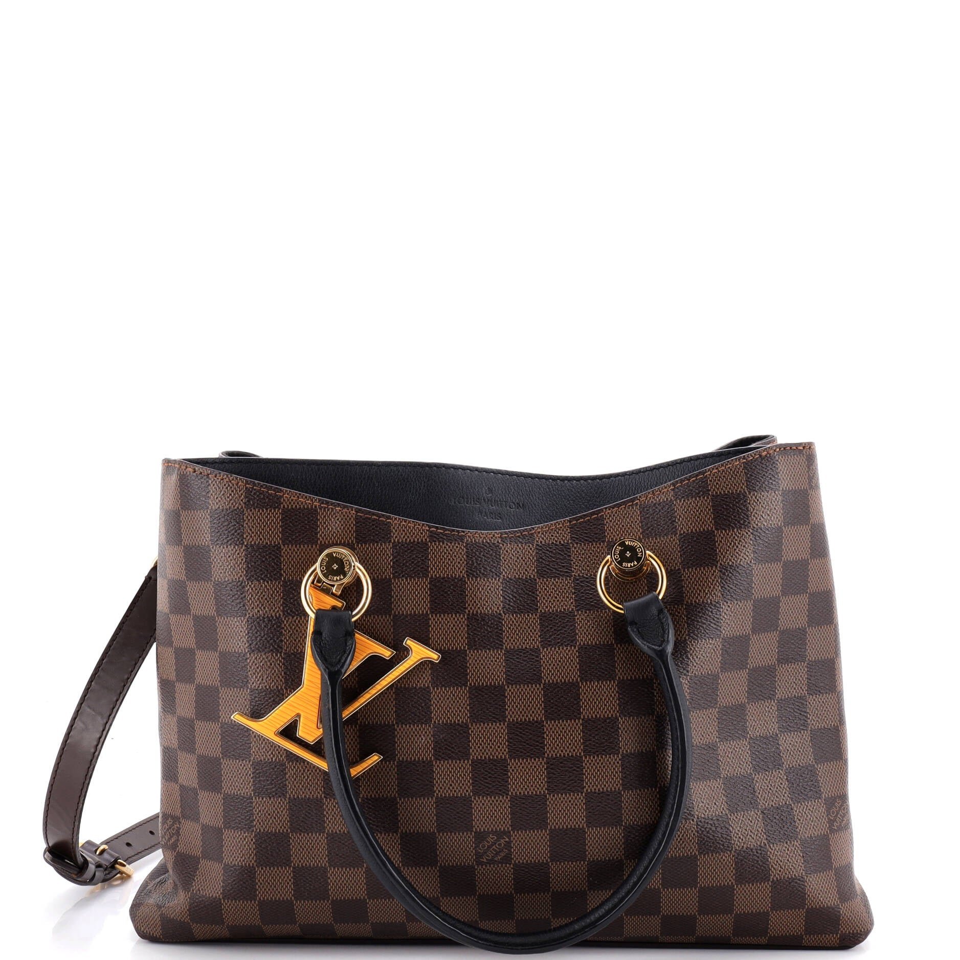 LV Riverside Handbag Damier with Leather