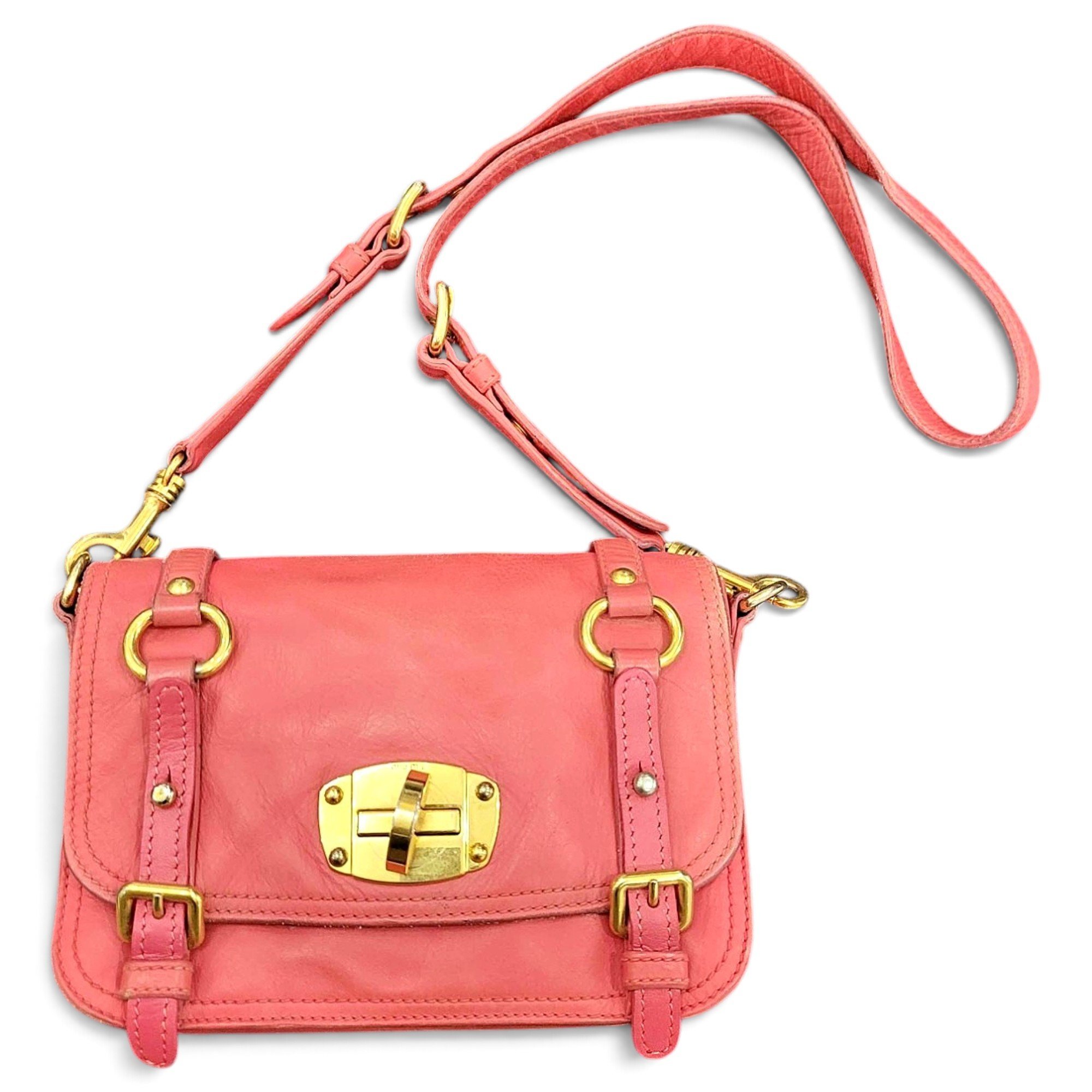 Miu Confidential leather handbag