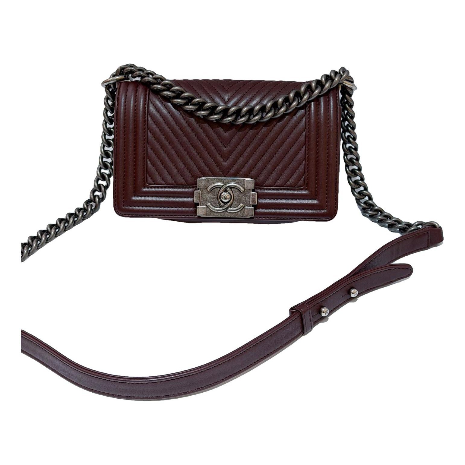 Boy leather crossbody bag