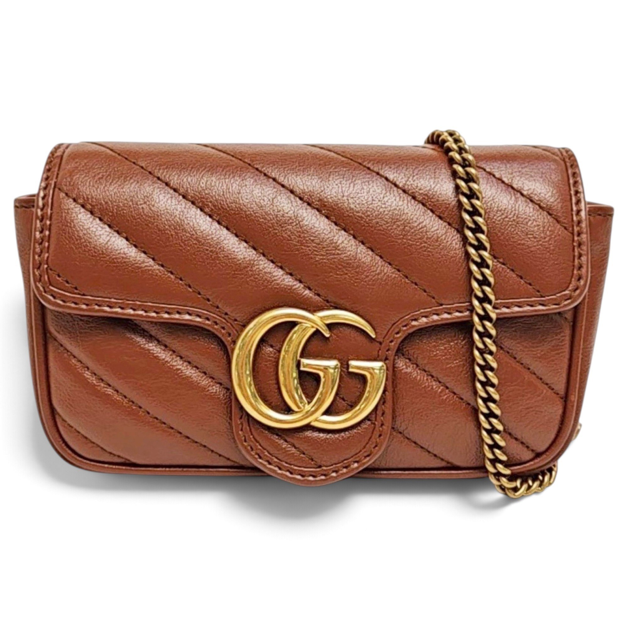 GG Marmont Flap leather mini bag