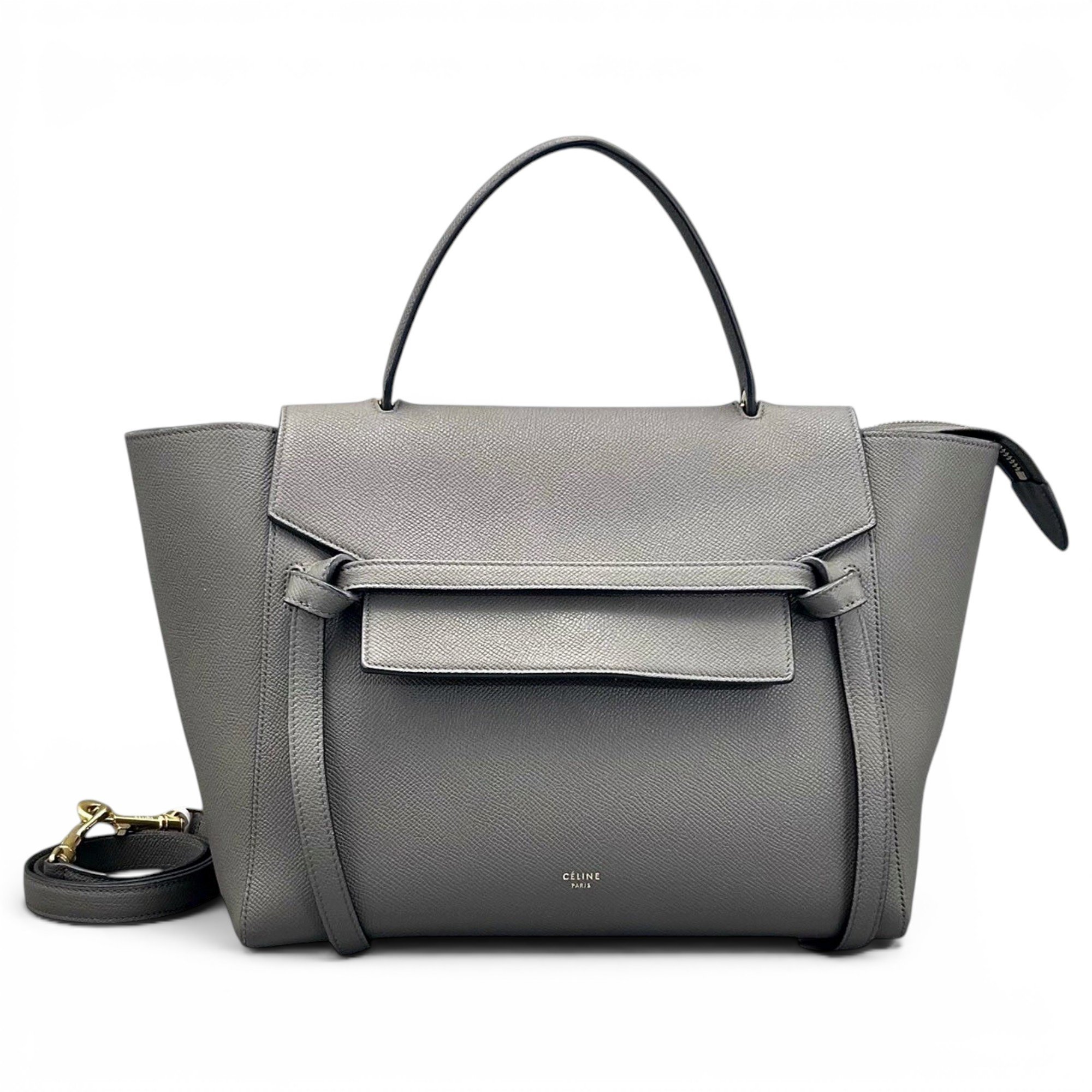 Belt leather handbag