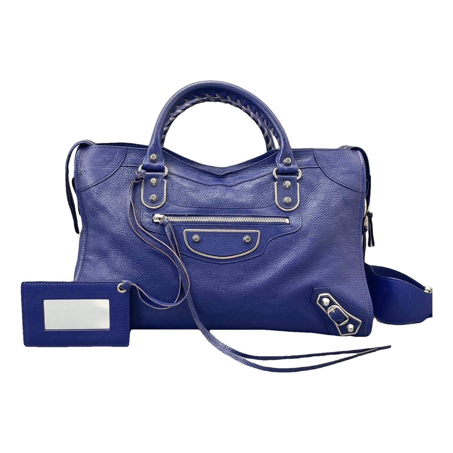 City leather bag