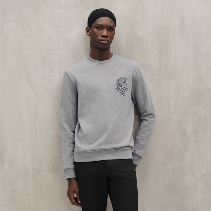 Gris C.d.s. Crewneck Sweater
