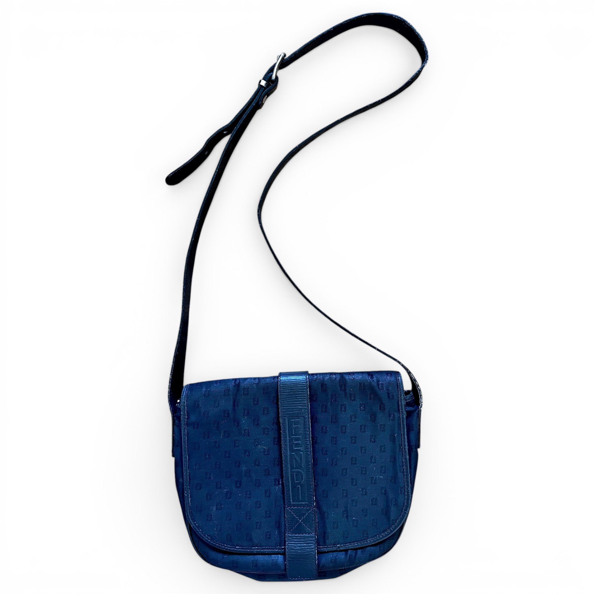 FF leather crossbody bag