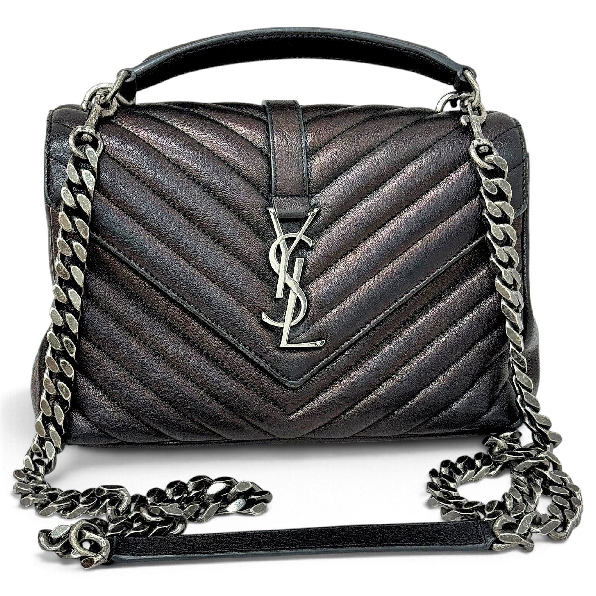 Collége monogramme leather handbag