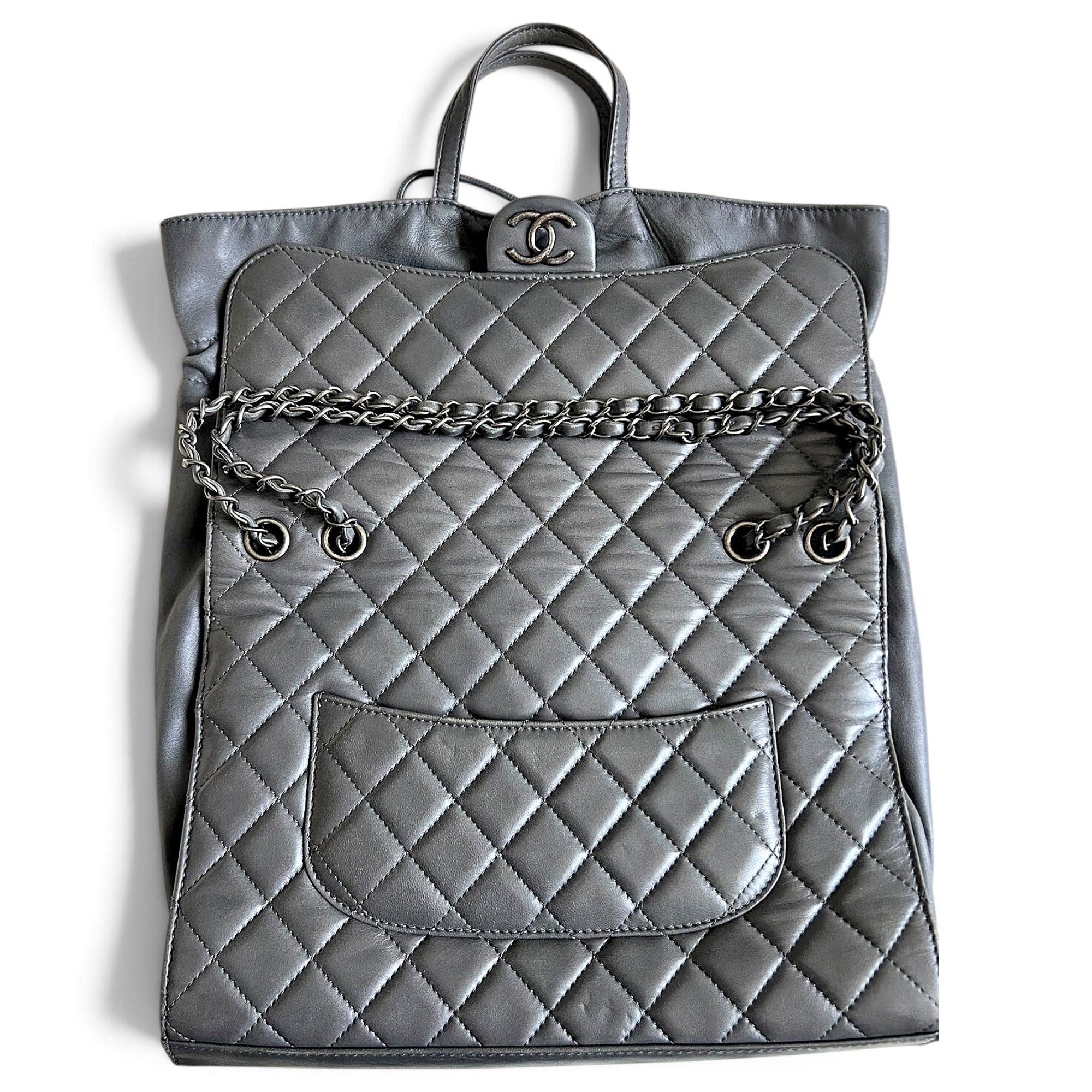 Leather tote