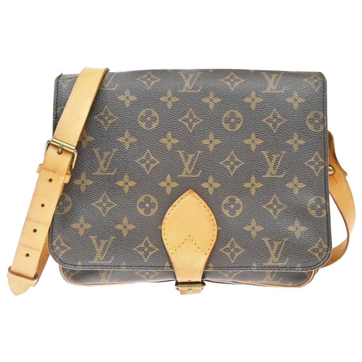 Cartouchière cloth handbag