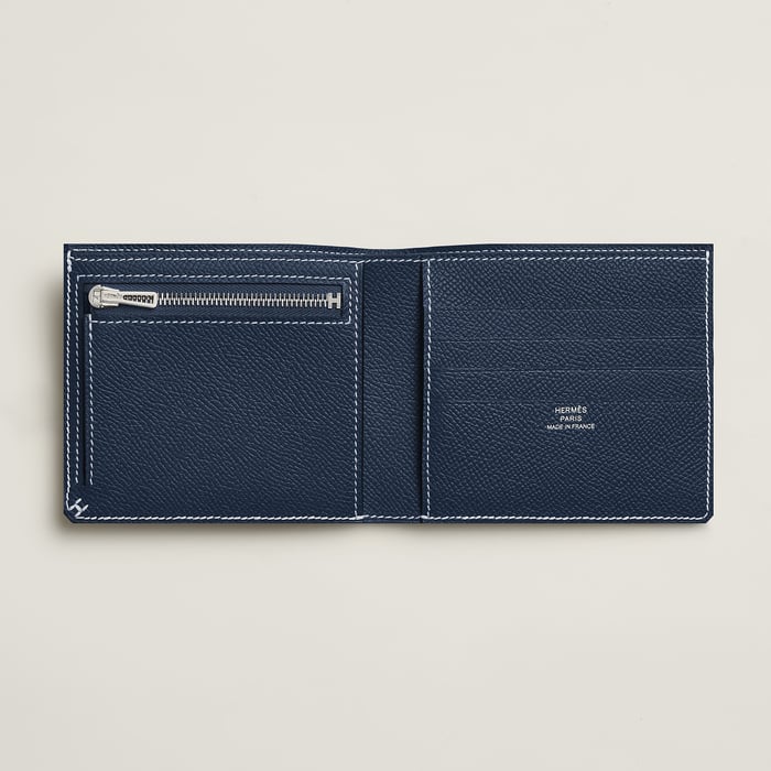 Bleu Abysse H Sellier Compact Wallet