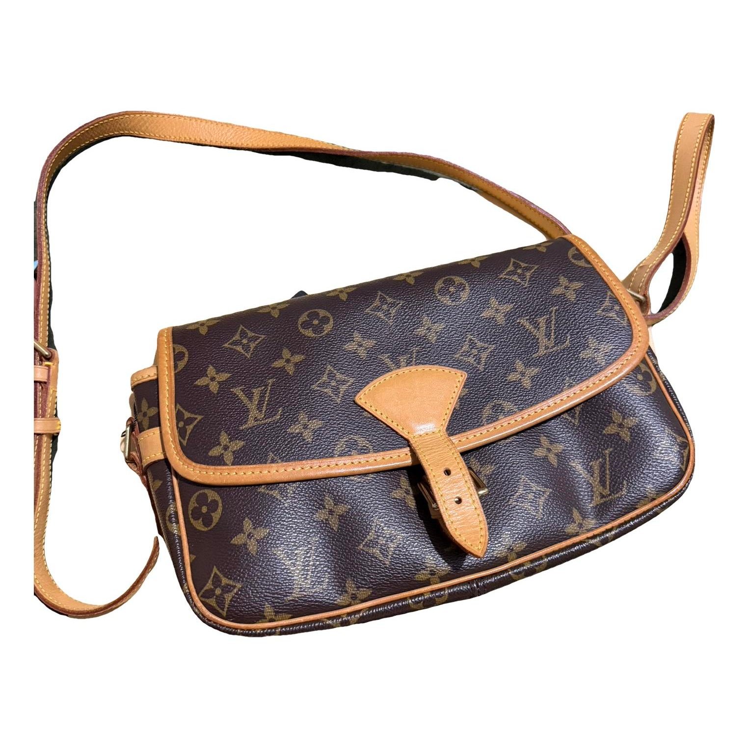 Cartouchière leather crossbody bag