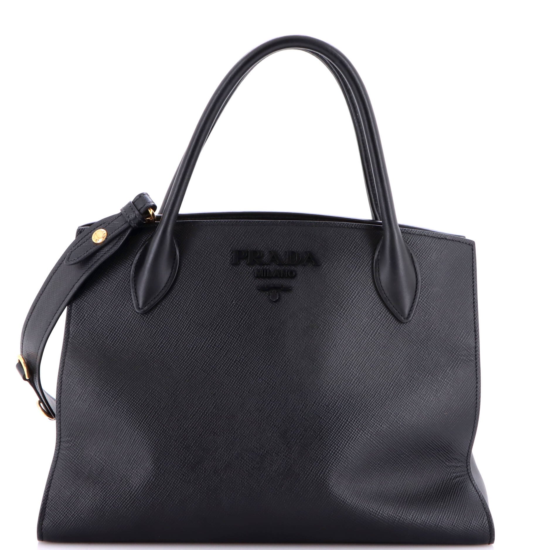 Monochrome Tote Saffiano with City Calf Medium
