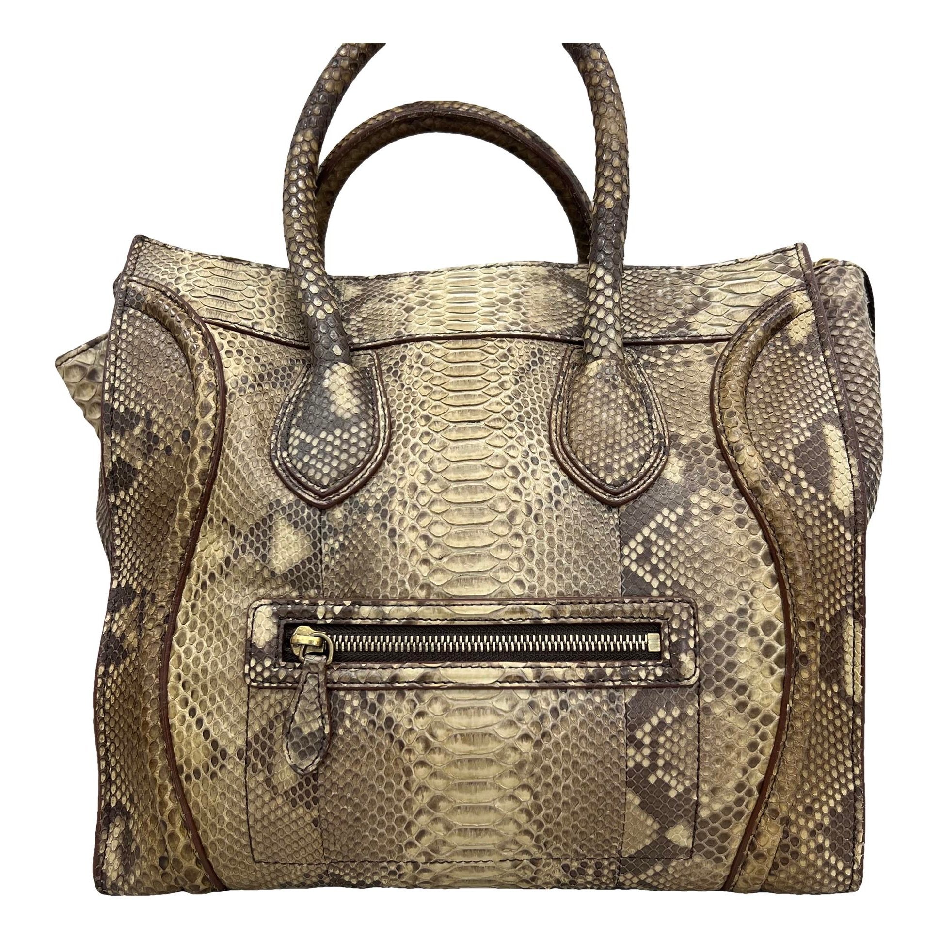 Luggage leather handbag