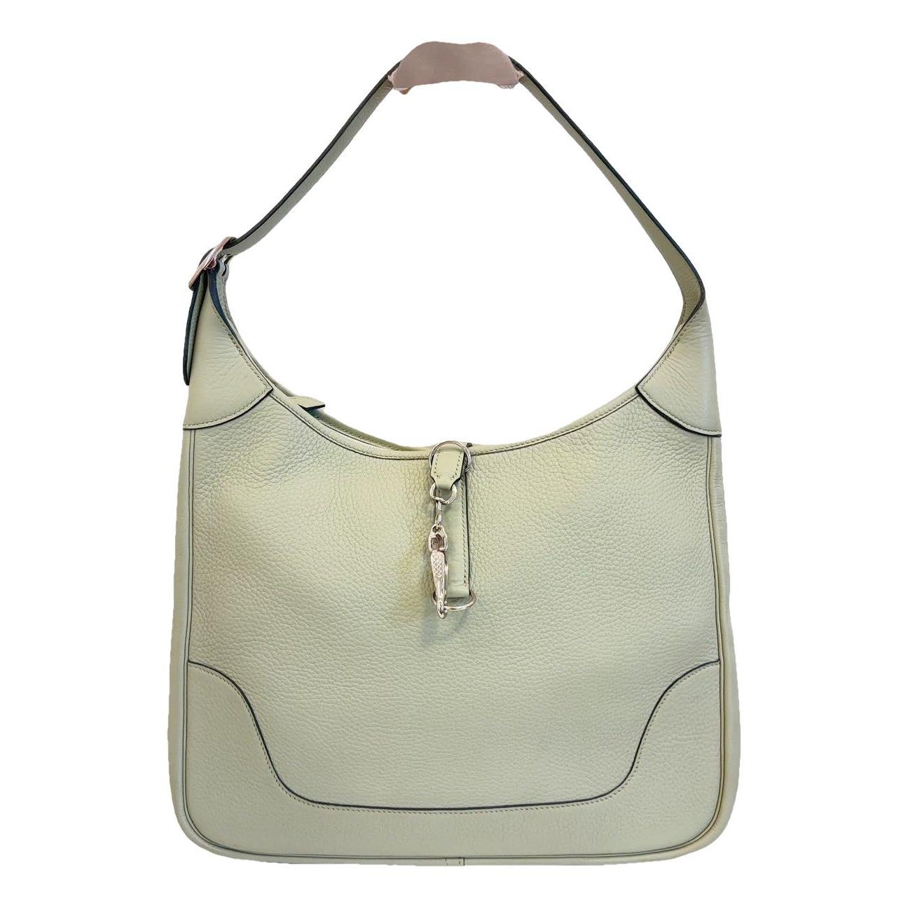Trim leather handbag