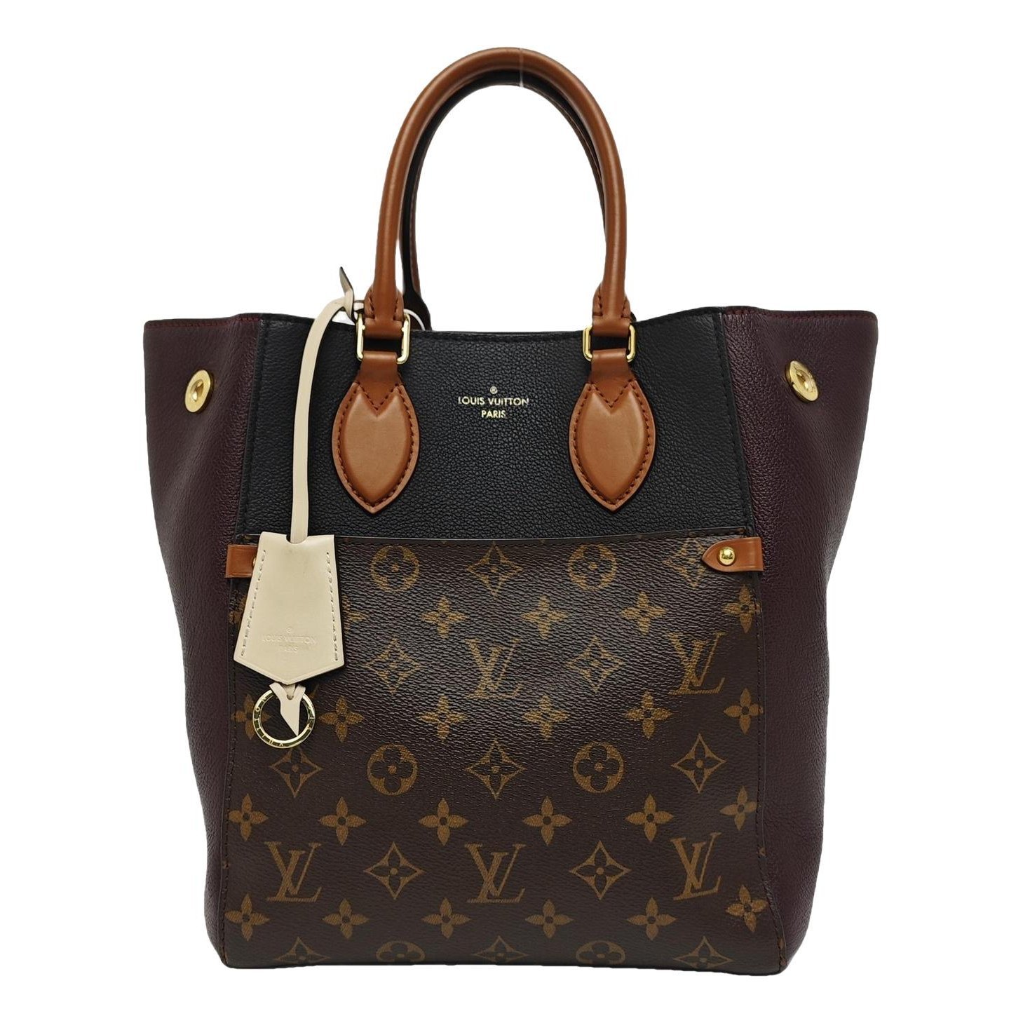 Fold leather handbag