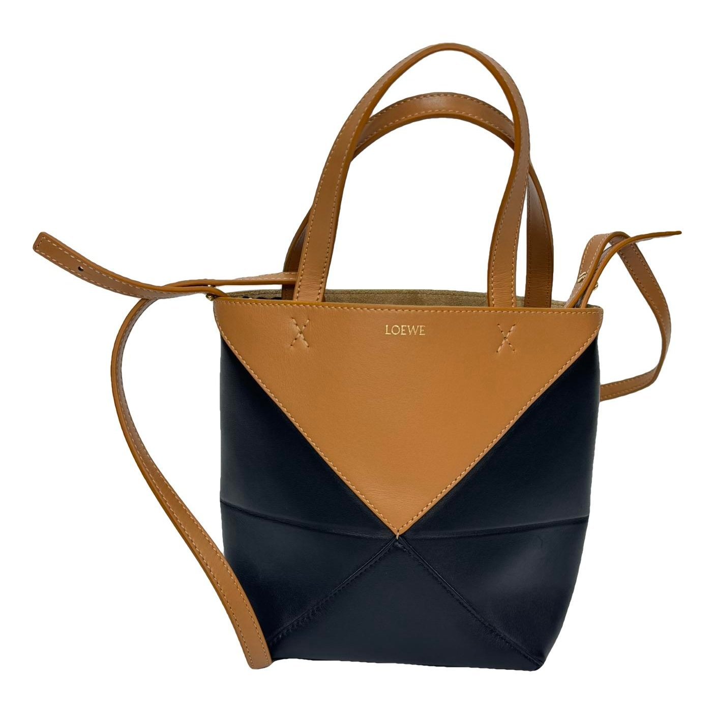Puzzle Fold leather handbag