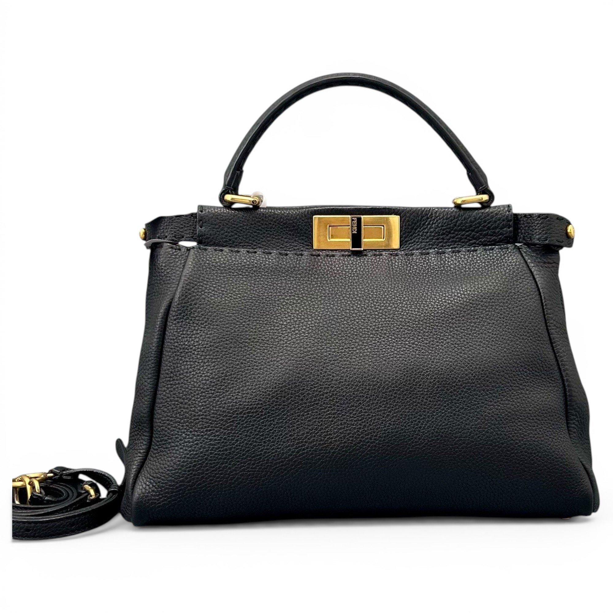 Peekaboo leather handbag