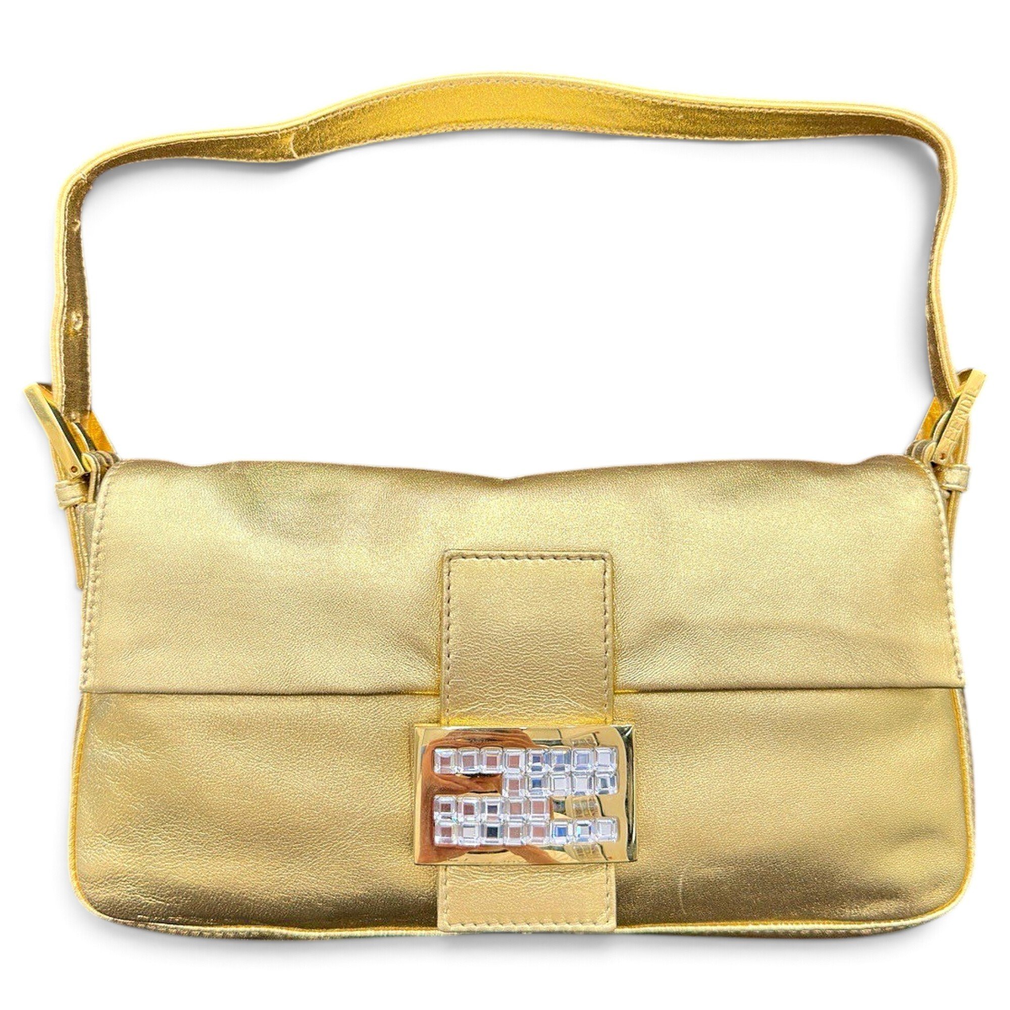 Baguette leather handbag