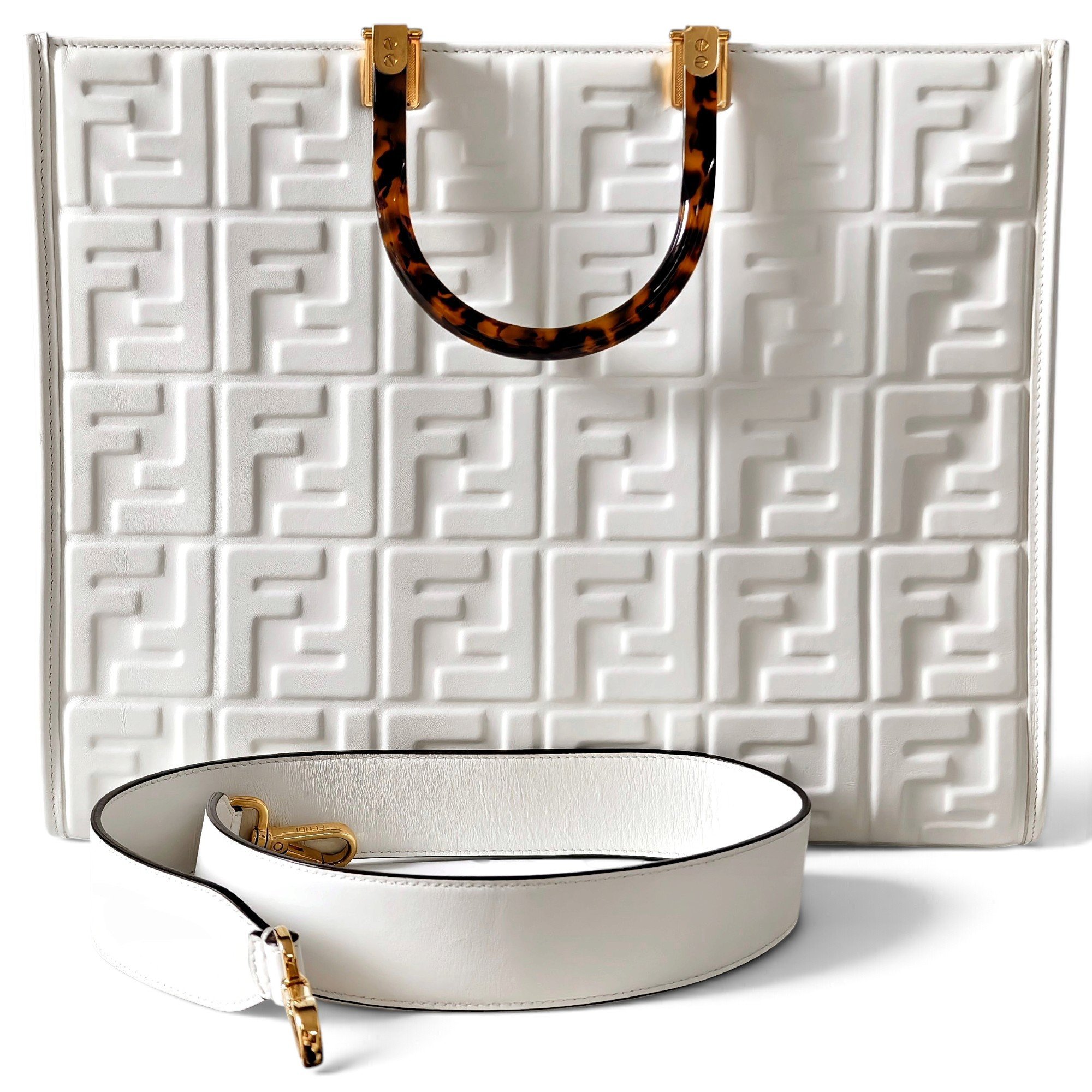 Fendi Sunshine leather tote