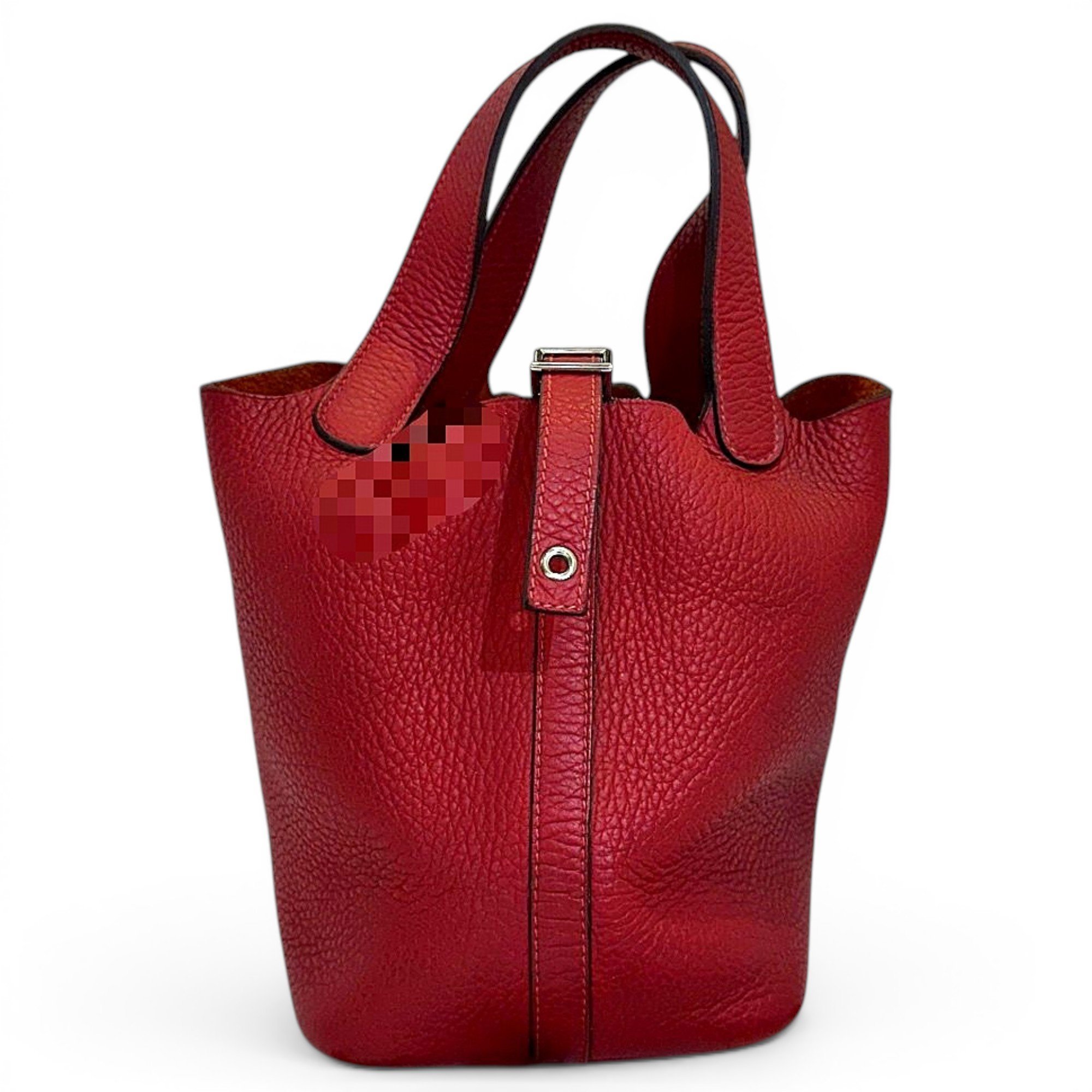 Picotin leather tote