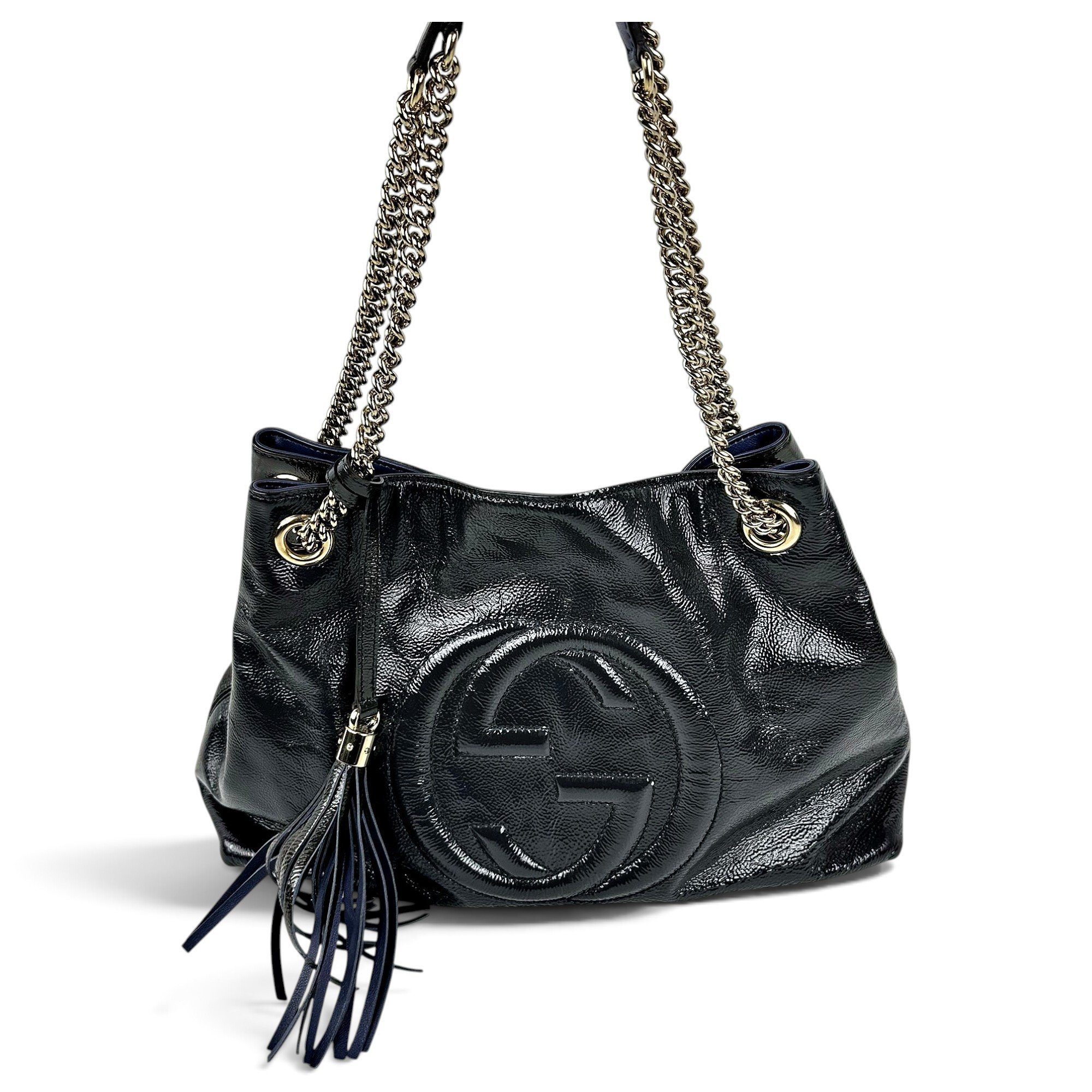 Soho patent leather handbag