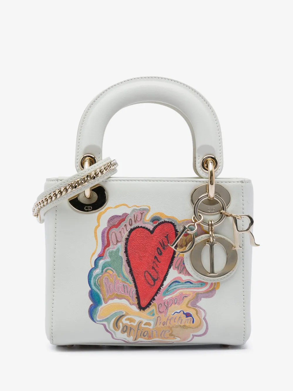 2018 DiorAmour Niki De Saint Phalle Mini Calfskin Lady Dior satchel