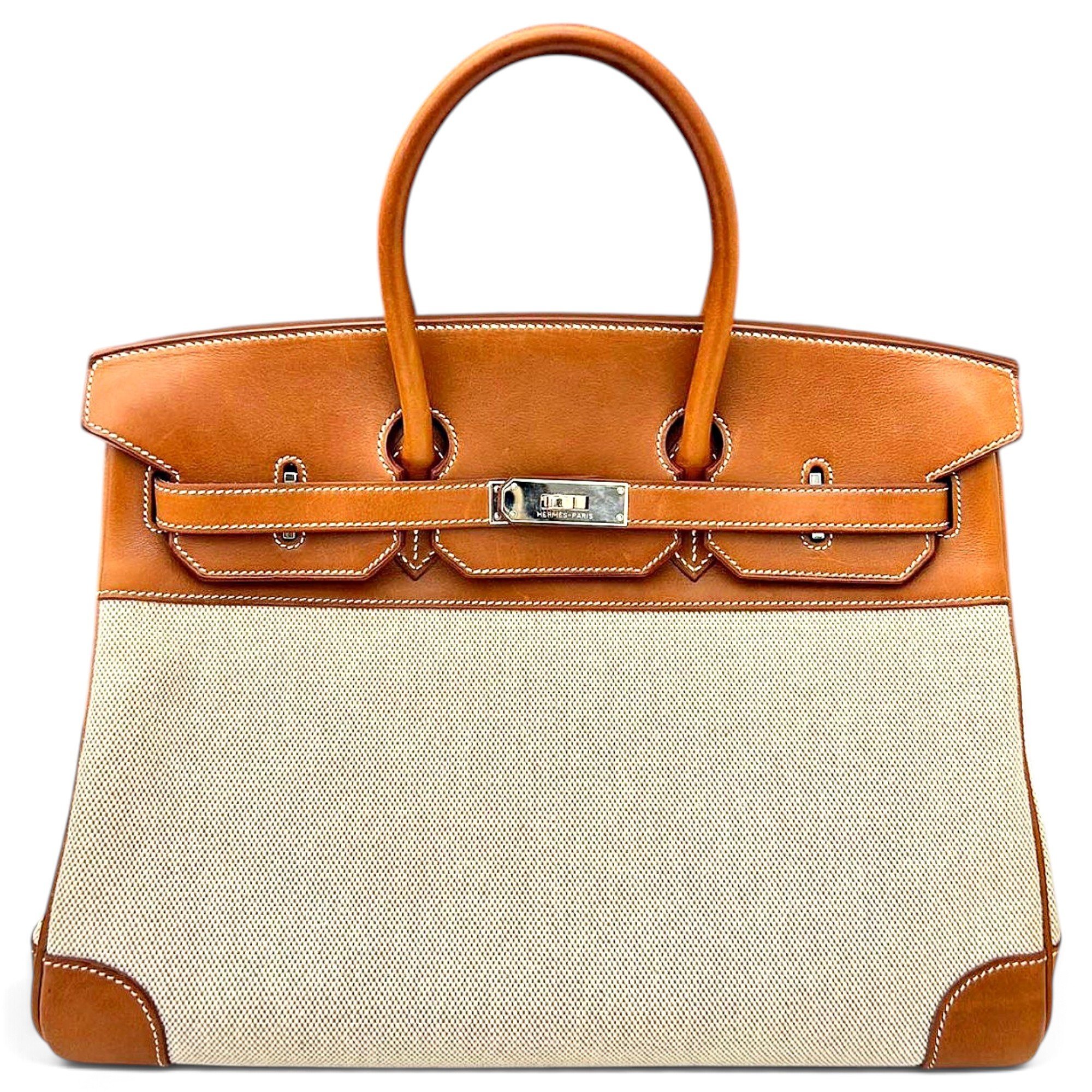 Birkin 35 leather handbag