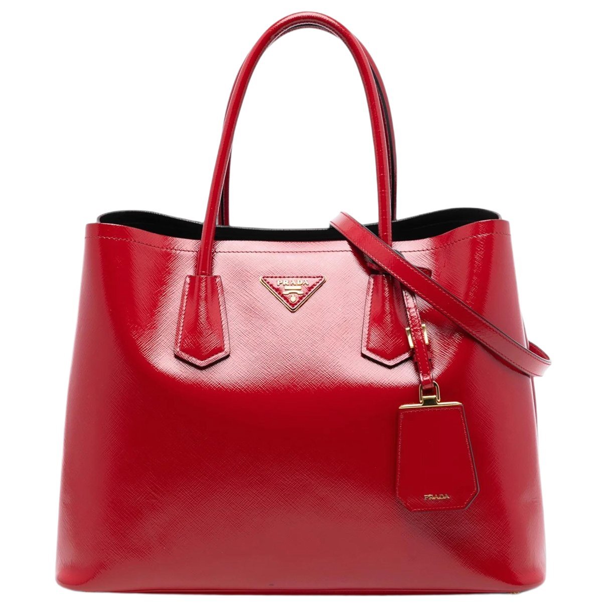 Double leather satchel