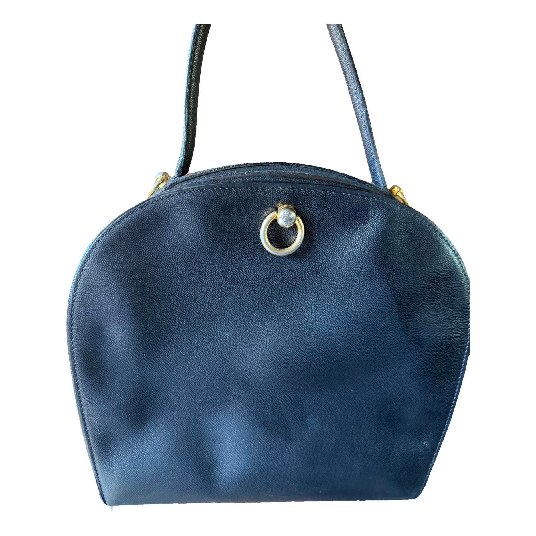 Leather clutch bag