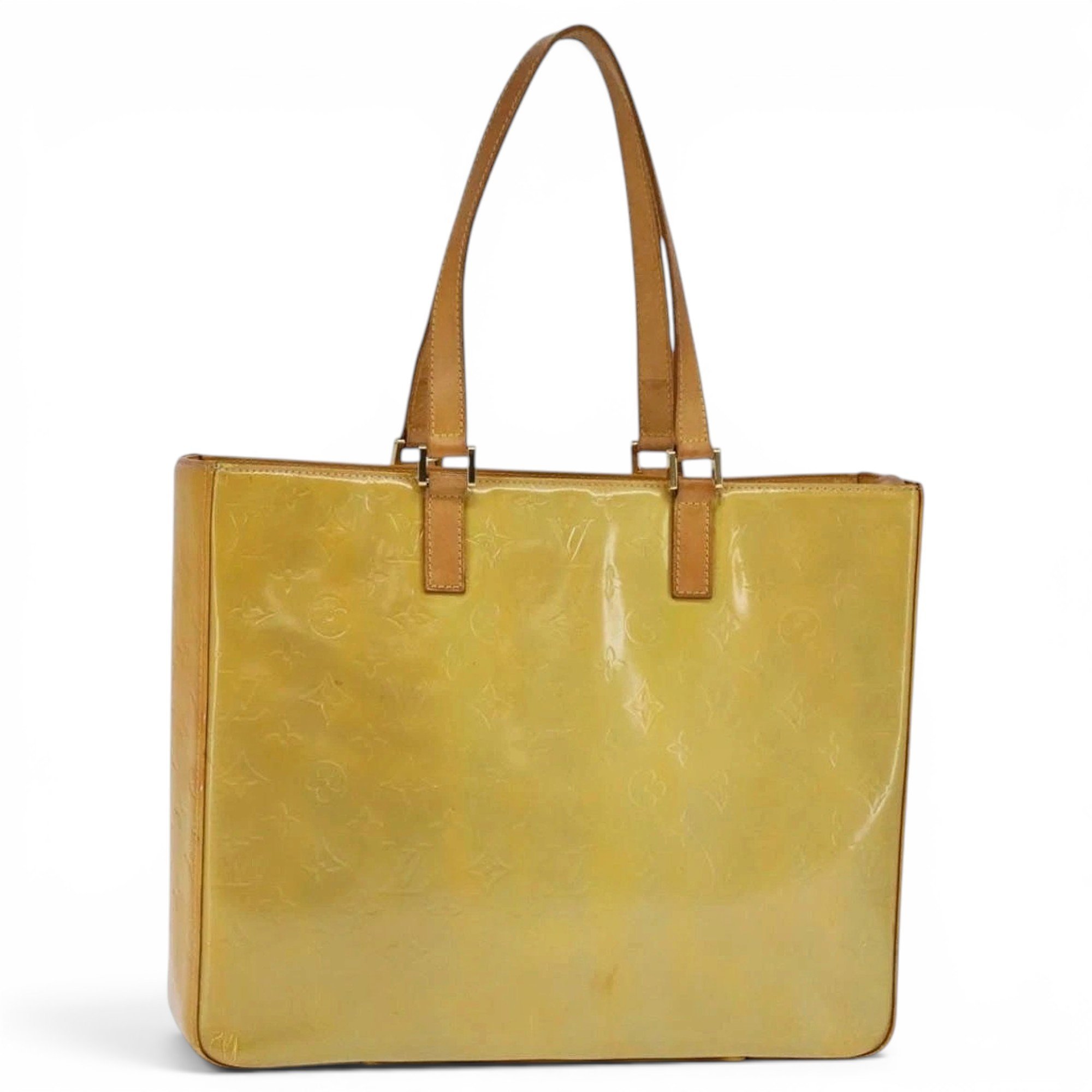 Patent leather tote