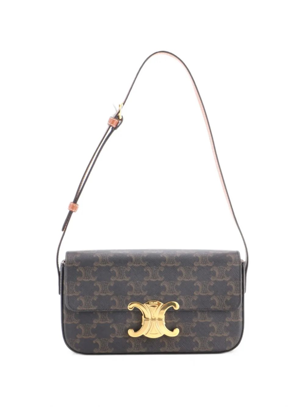 Triomphe East-West Triomphe Coated Canvas shoulder bag