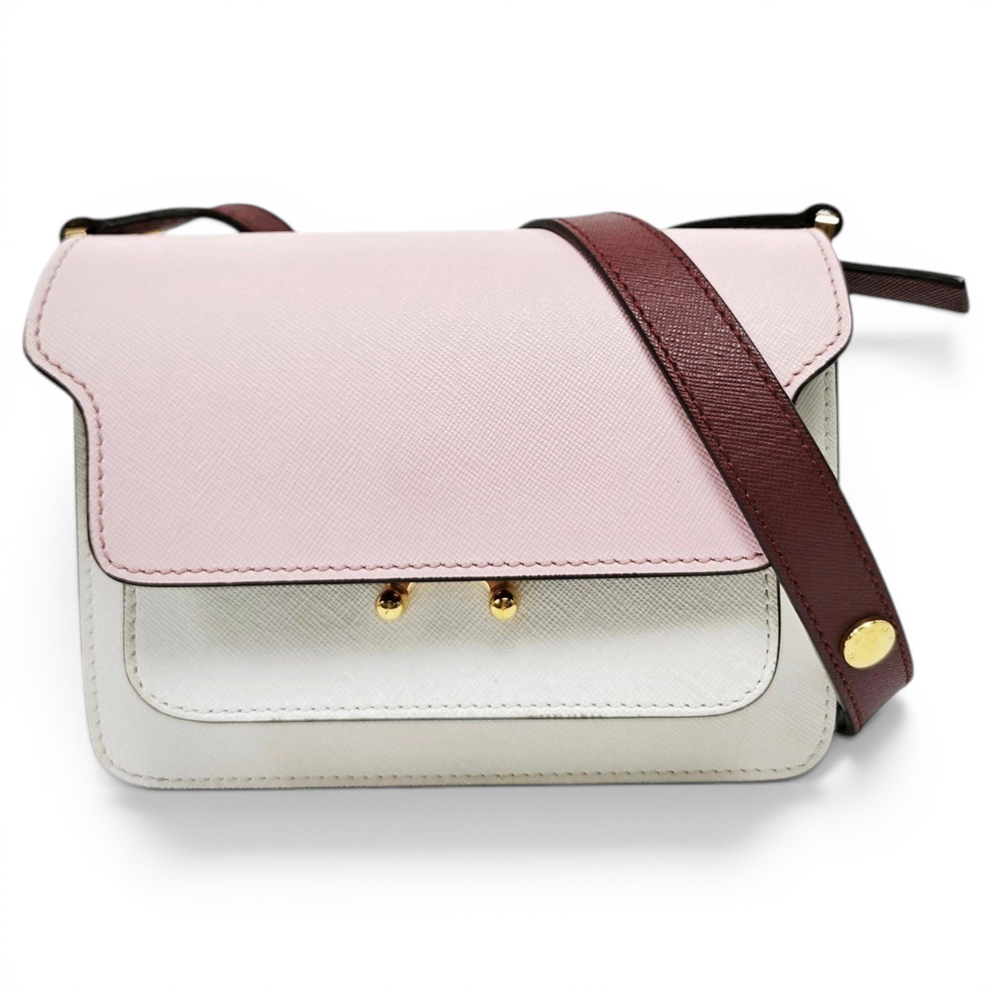 Trunk leather handbag