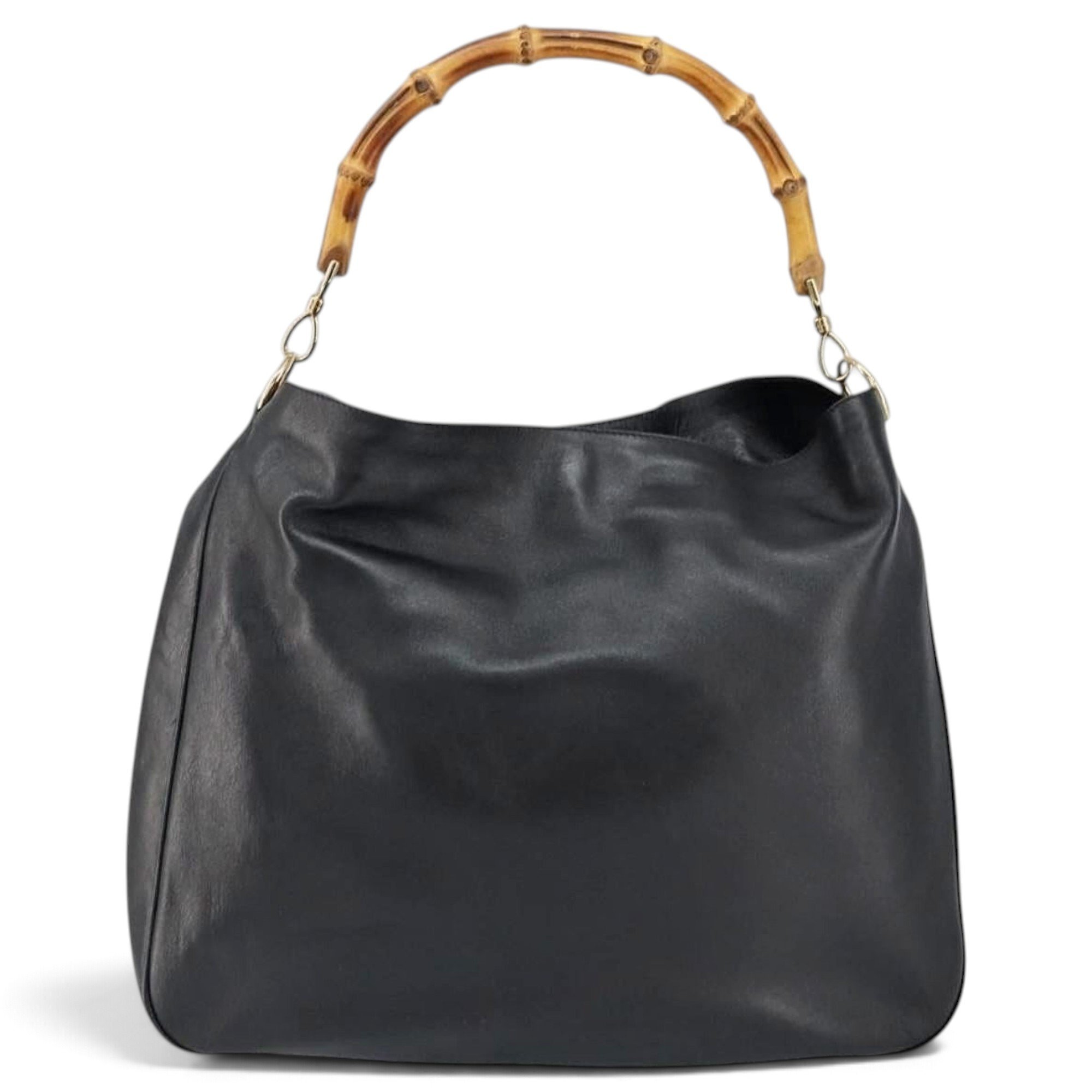 Bamboo leather handbag