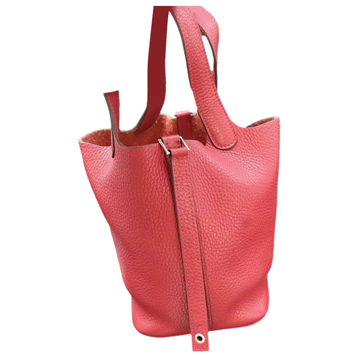 Picotin leather tote