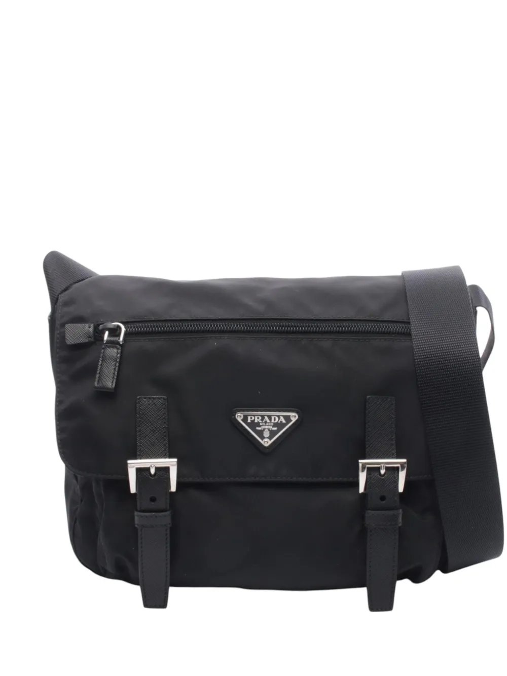 2013-2025 Tessuto Zip Double Buckle Messenger Bag crossbody bag