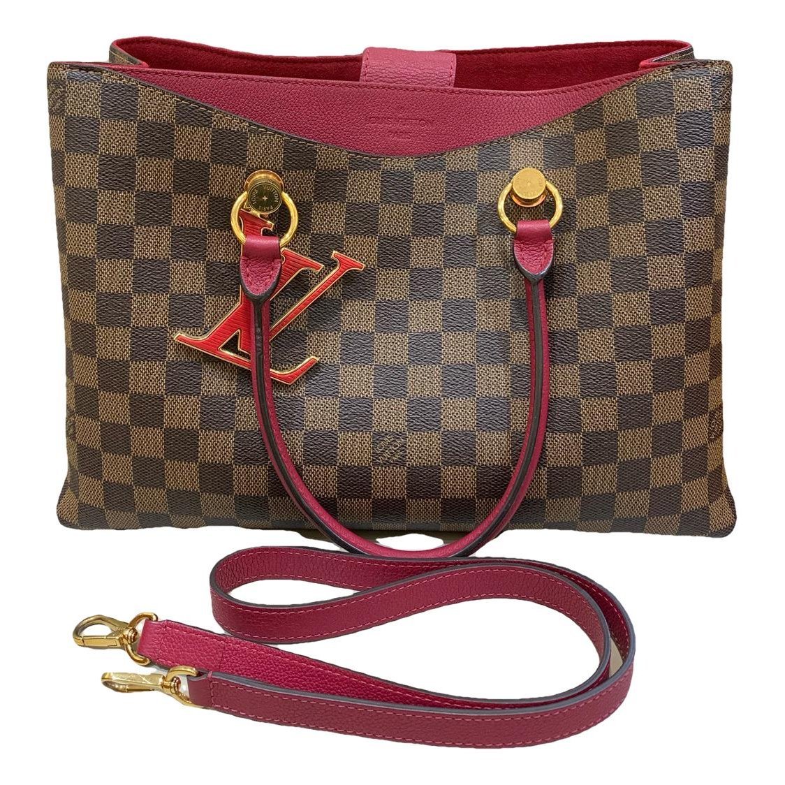 LV Riverside leather tote