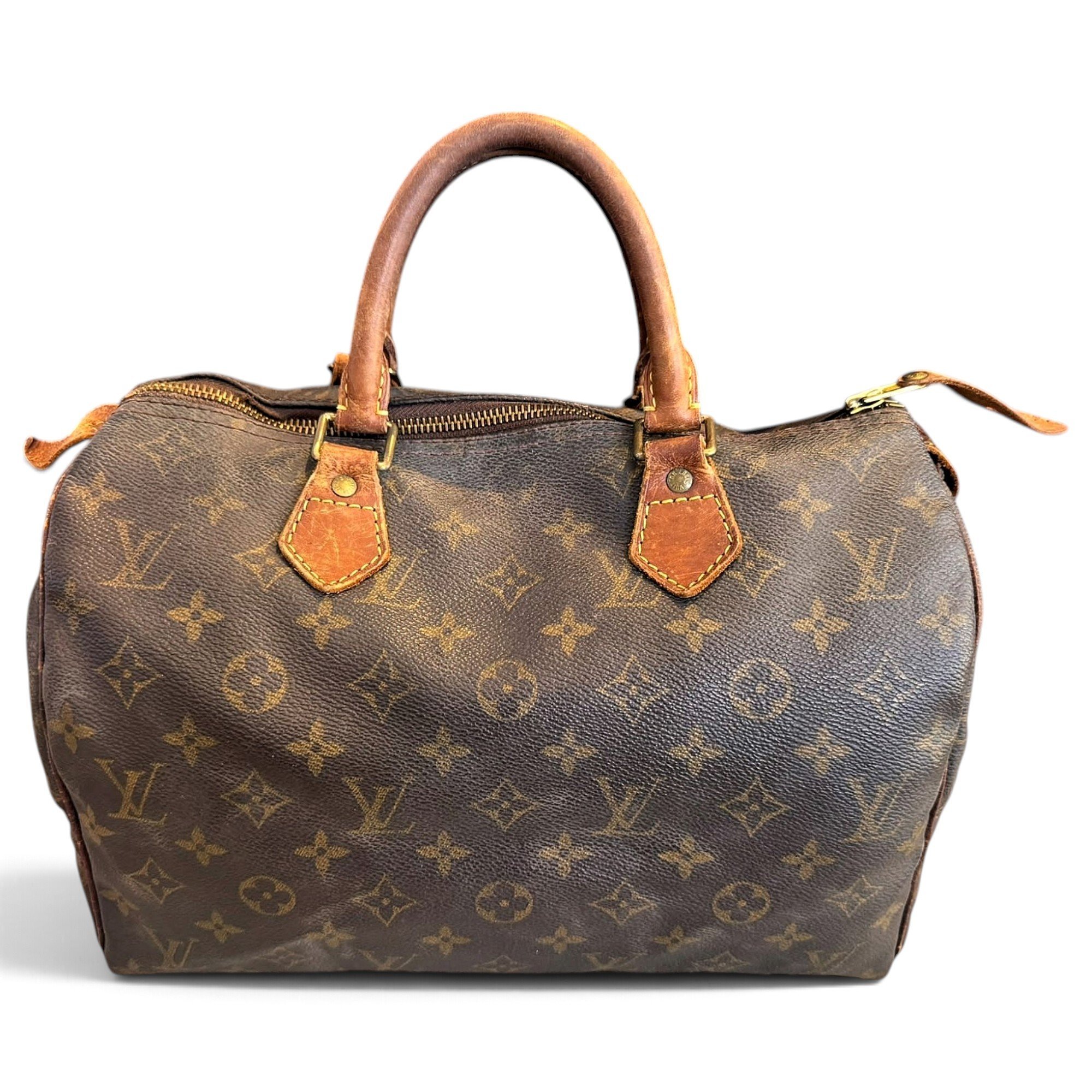 Speedy leather bowling bag