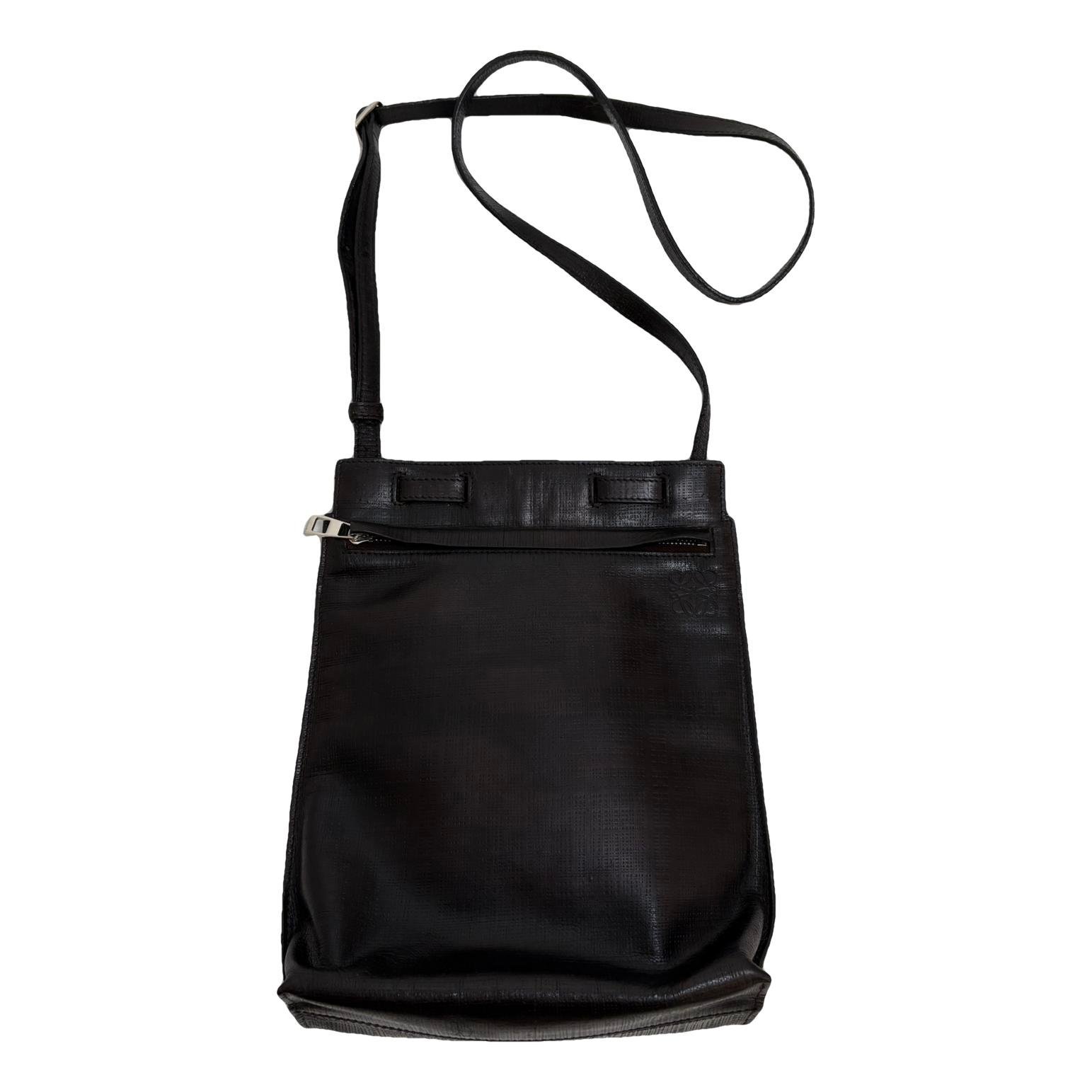 Dice Pocket leather crossbody bag