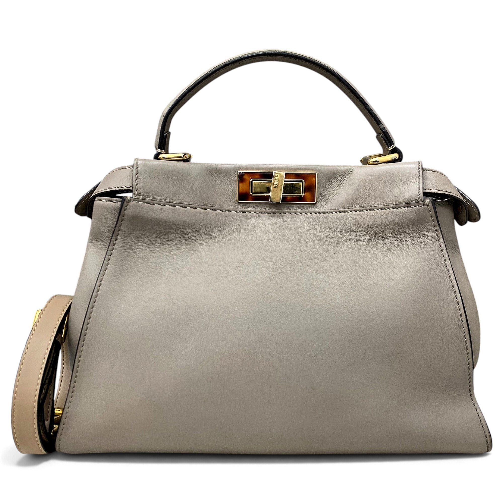Peekaboo leather handbag