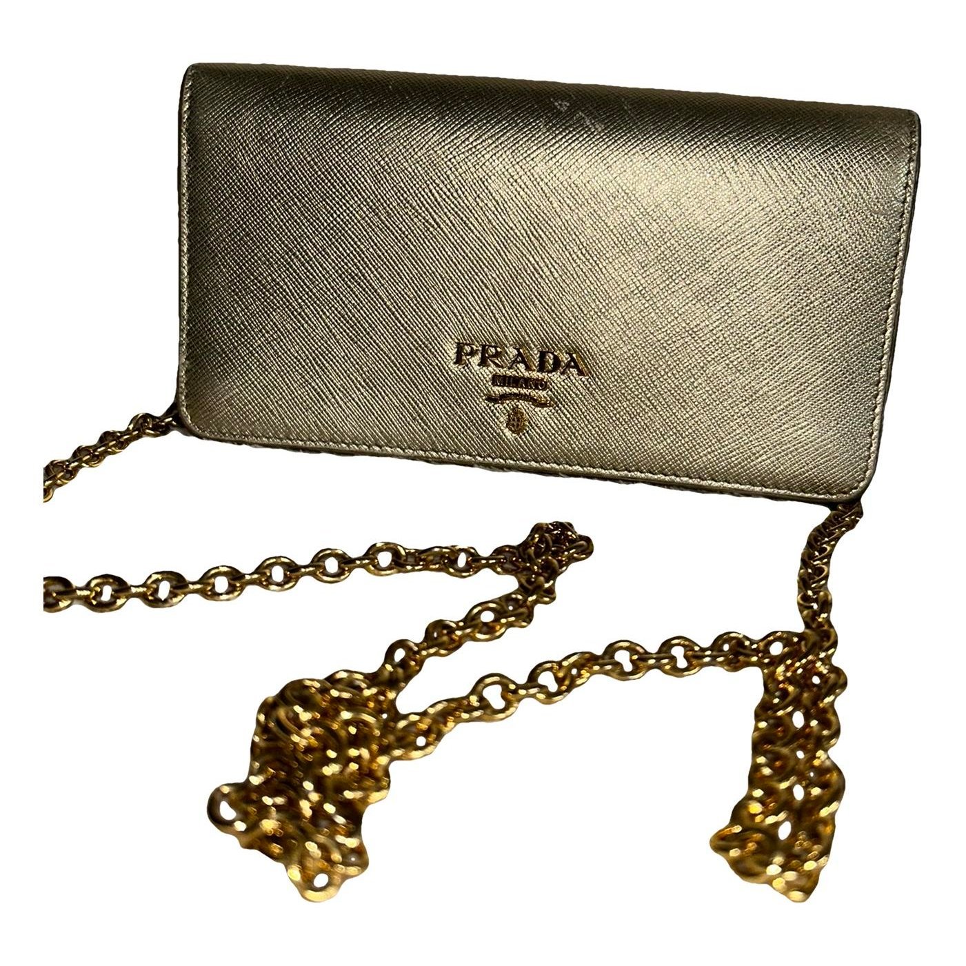 Leather clutch bag