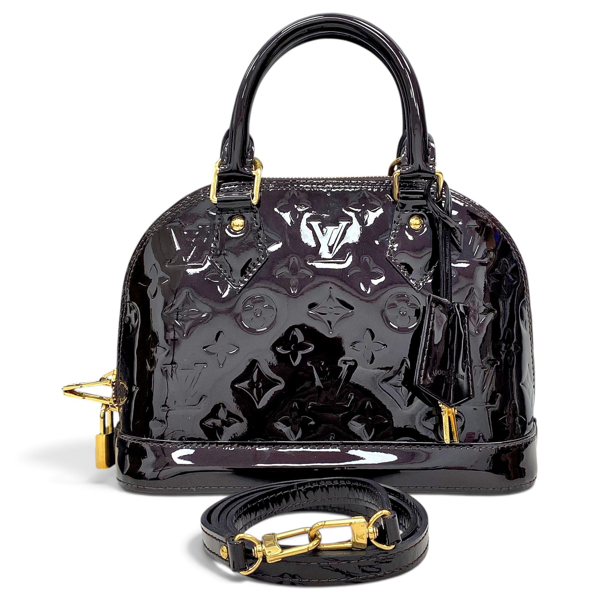 Alma BB patent leather handbag