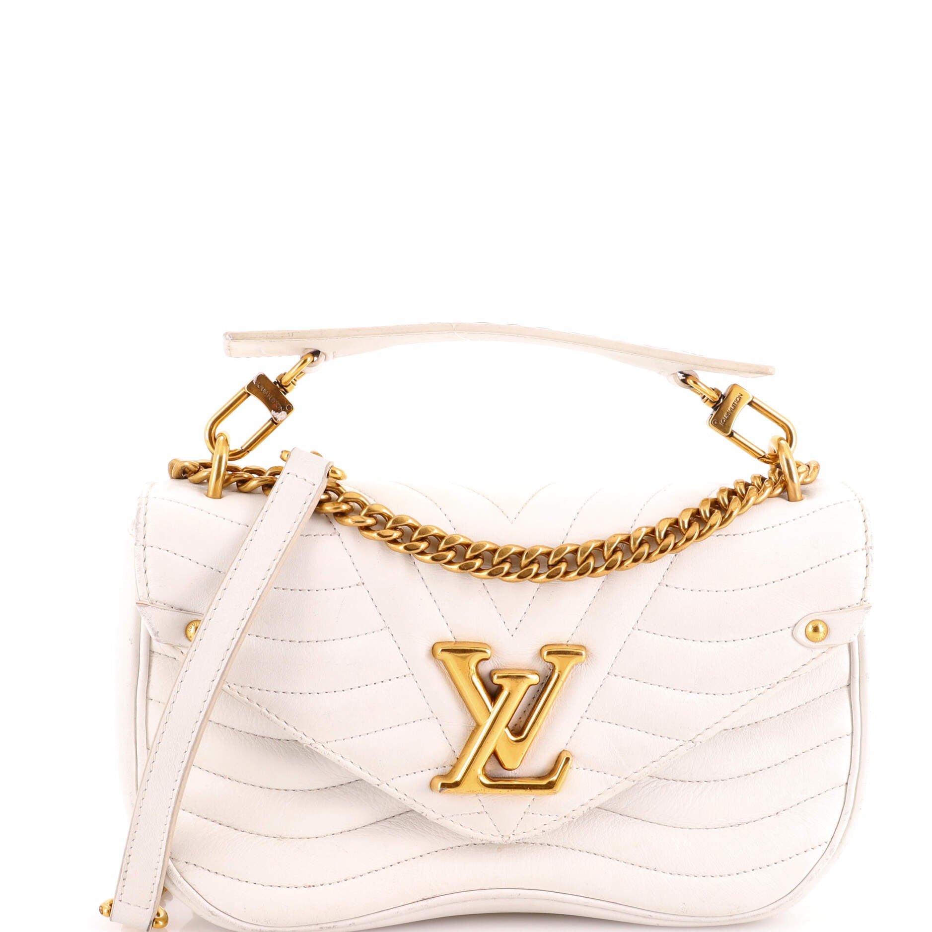 New Wave Chain Bag Quilted Leather MM