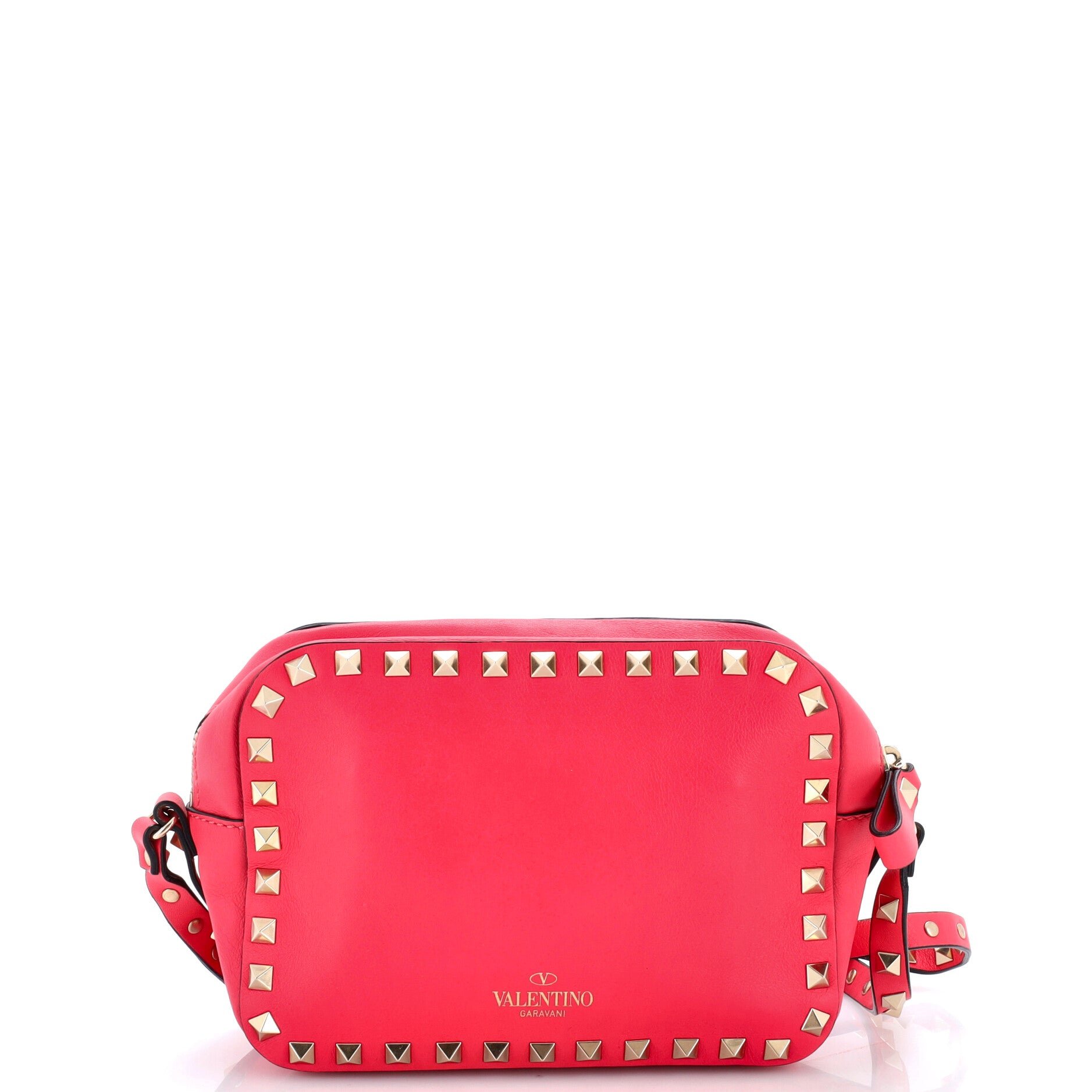 Rockstud Camera Crossbody Bag Leather
