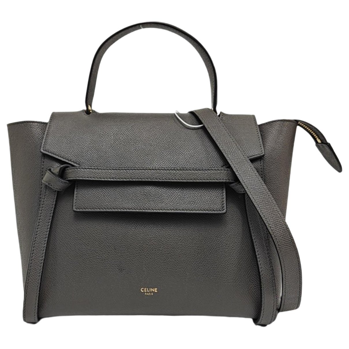 Belt leather crossbody bag