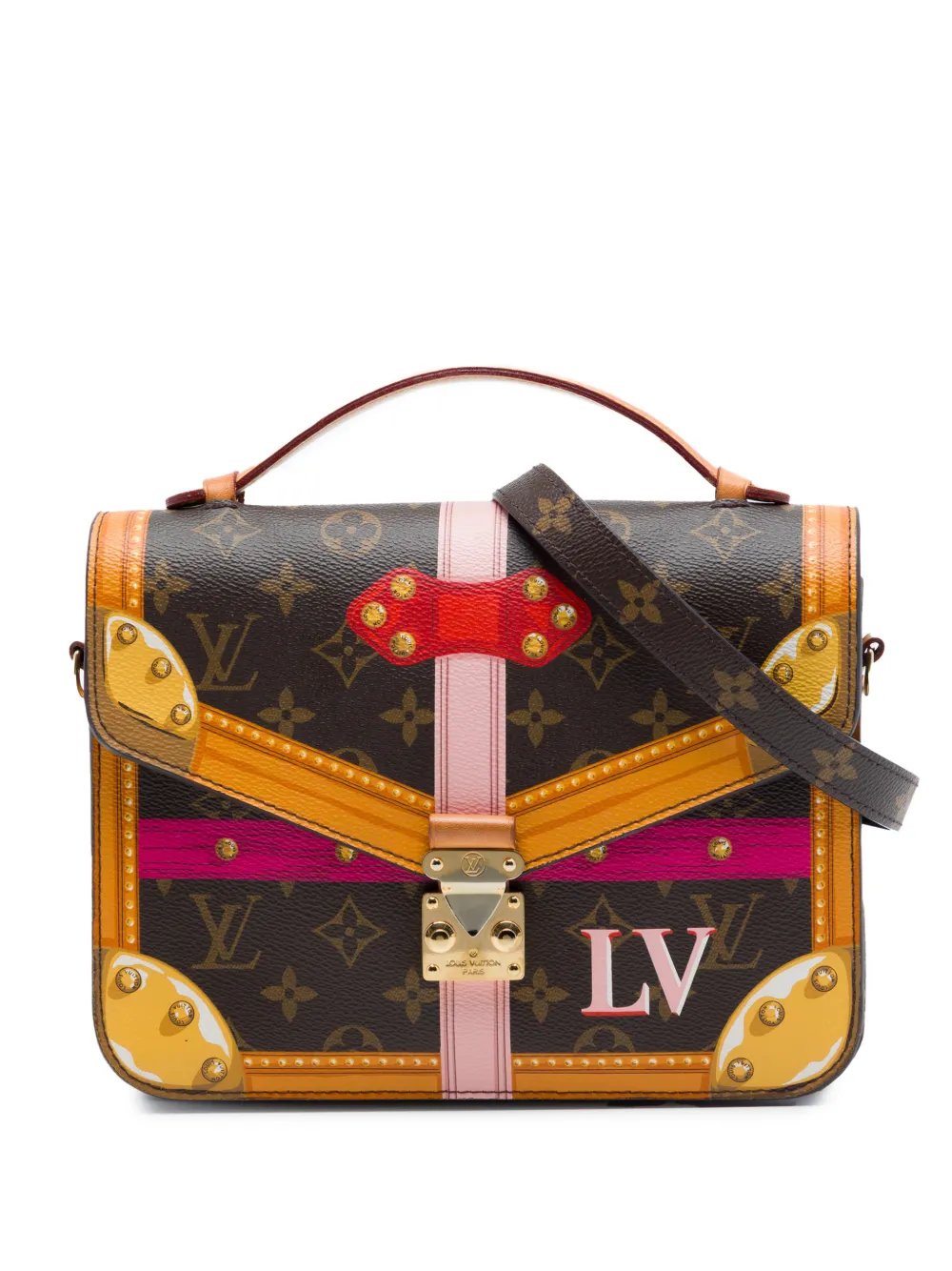 2018 Monogram Summer Trunks Pochette Metis satchel