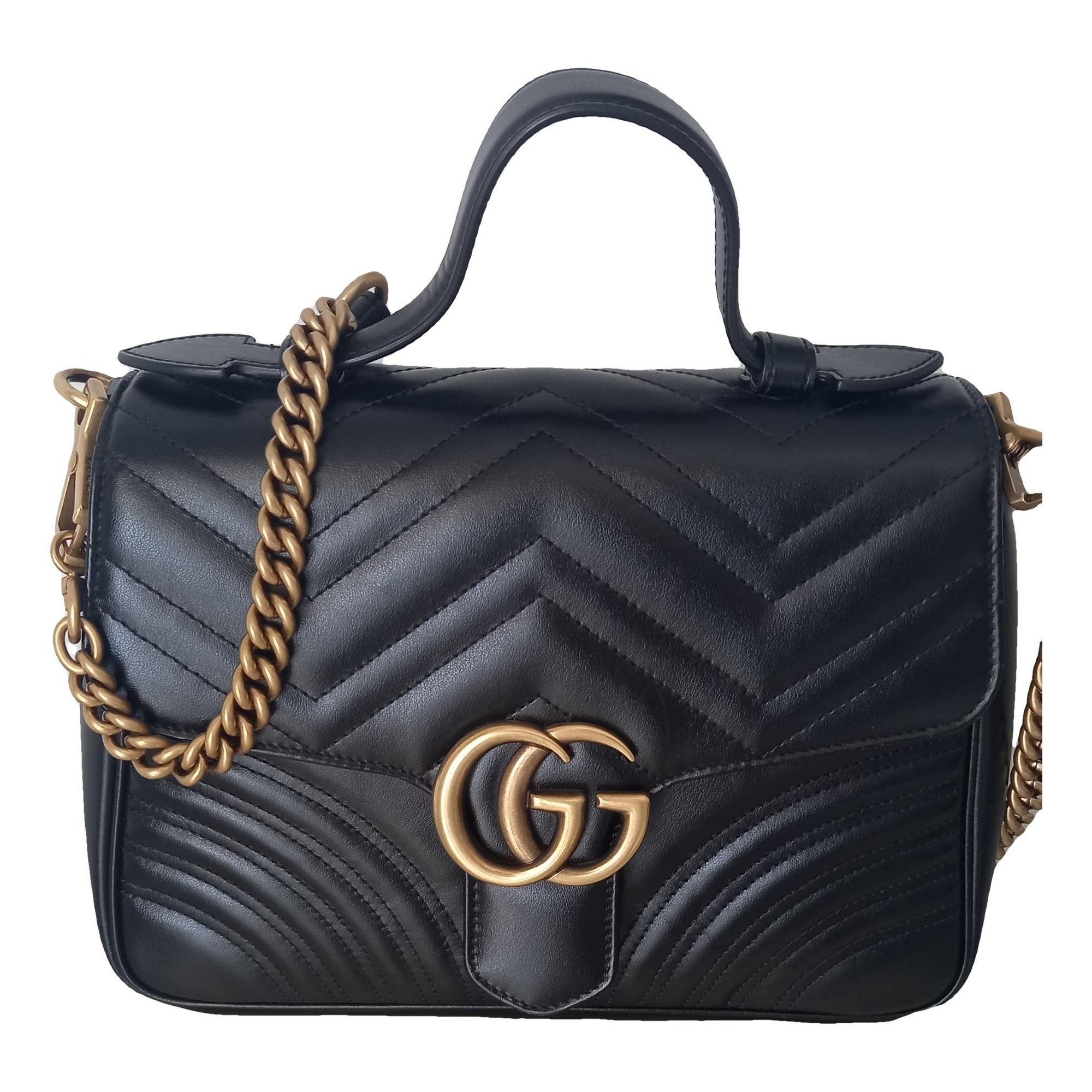 GG Marmont Flap leather handbag