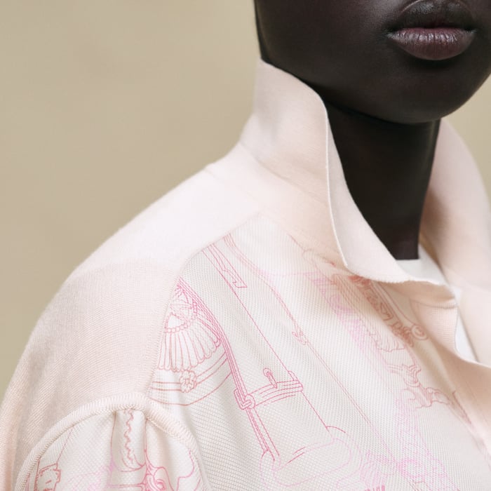 Rose Pétale "Etriers Remix" Overshirt